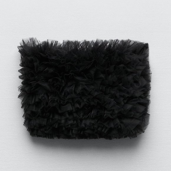 BLOGGER'S FAVE! Zara Tulle Top Black NWT - Picture 13 of 15